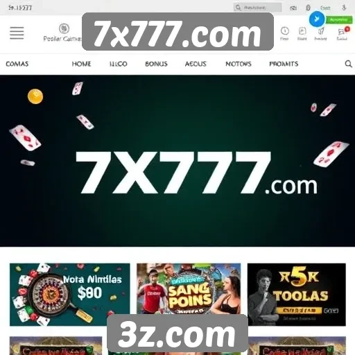 Informações sobre bónus e promoções de 7x777.com
